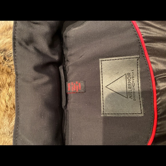 Rudsak black coat with fur and leather - Picture 7 of 8